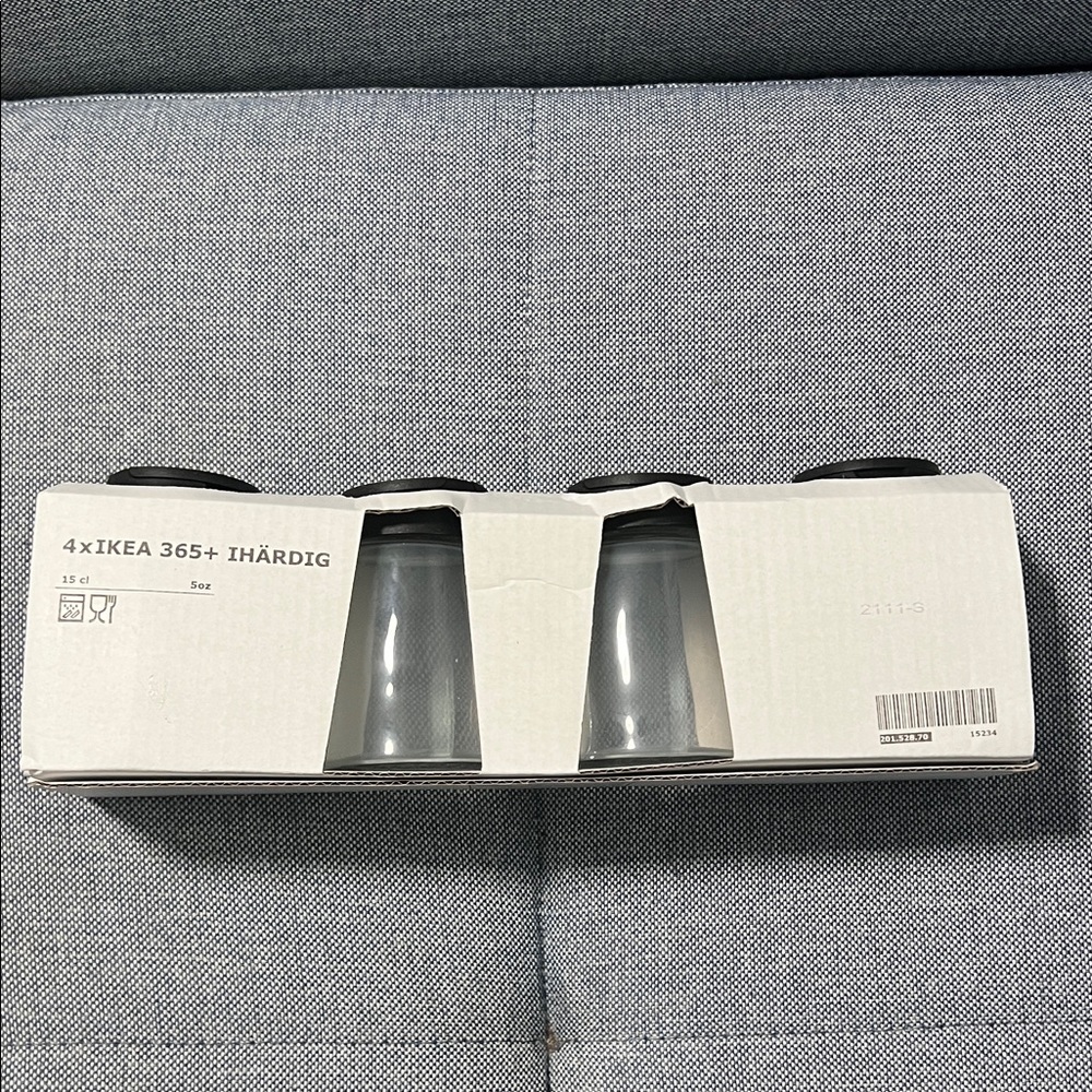 IKEA 365+ Thärdig Glass Set with Black Lids